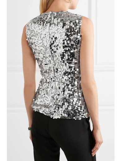 dolce gabbana sequin stripe top|Dolce&Gabbana Sequin Tops for Women for sale .